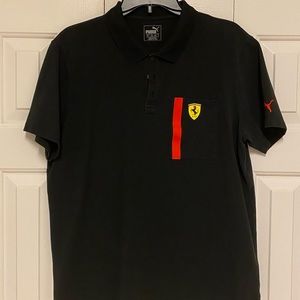 Rare black Ferrari Polo Shirt